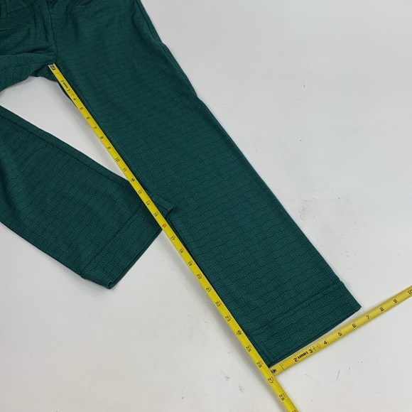 Betabrand Straight leg dress pants Green XS Zip button 4 pocket Cuff hem Stretch - Picture 11 of 13